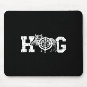 Tapis De Souris Hog Boar Wild Hog Hunting Wild Boar Pigs Wild Hog