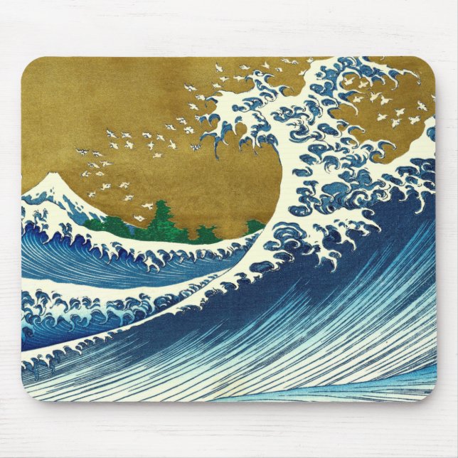 Tapis De Souris Hokusai Big Wave Japon Art japonais (Devant)
