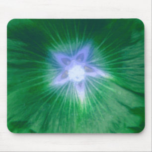 Tapis De Souris Hollyhock Flower Gorgey Green Mousepad