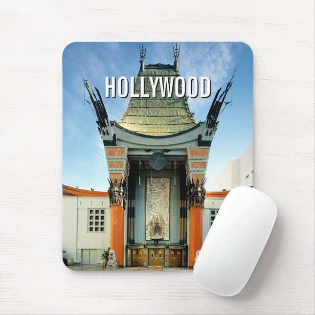 Tapis De Souris Hollywood Boulevard Grauman chinois (Avec souris)