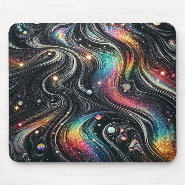 Tapis De Souris Holographique Parties scintillant arc-en-ciel les  (Devant)