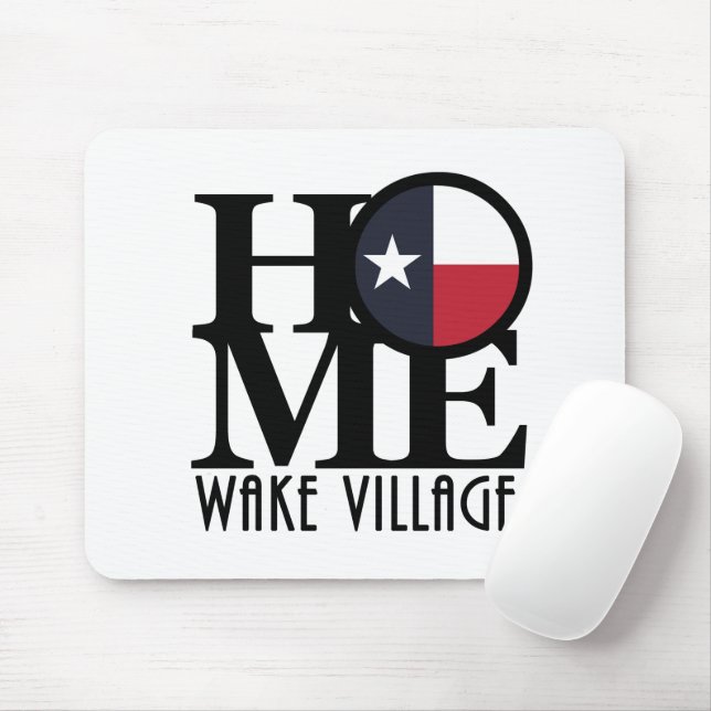 Tapis De Souris HOME Wake Village Texas (Avec souris)
