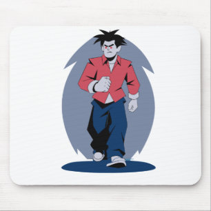 Tapis De Souris Homme en colère marchant