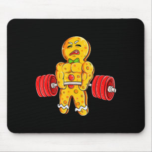 Tapis De Souris Homme en pain d'épices Gymnastique musculation Hal