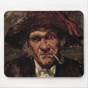 Tapis De Souris Homme fumant un tuyau, c.1859