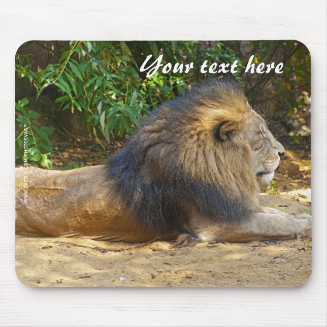 Tapis De Souris Homme Lion Mousepad (Devant)