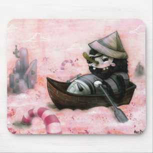 Tapis De Souris Homme par dessus bord