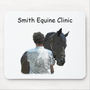 Tapis De Souris Homme tenant Cheval Light Souris Pad