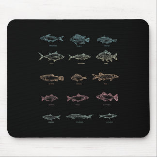 Tapis De Souris Hommes de pêche Garçons Cadeau Poisson Pêcheurs Ho