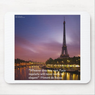 Tapis De Souris Hon de Balzac Sur Paris France