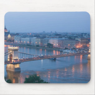 Tapis De Souris HONGRIE, Budapest : pont de Szechenyi (à chaînes),