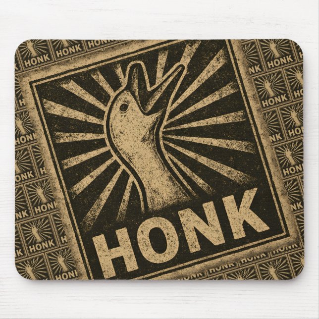 Tapis De Souris Honk Goose Funny Duck Chicken Mème (Devant)