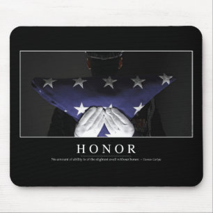 Tapis De Souris Honneur : Citation Inspirationnelle