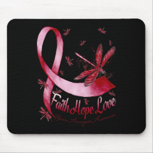 Tapis De Souris Hope Love Cerveau Aneurysme Sensibilisation Dragon