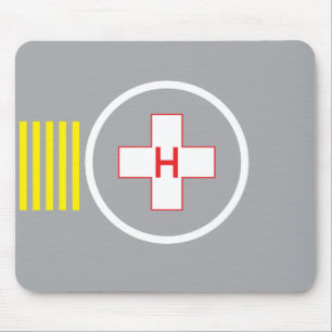 Tapis De Souris Hôpital 6 de Mousepad d'héliport