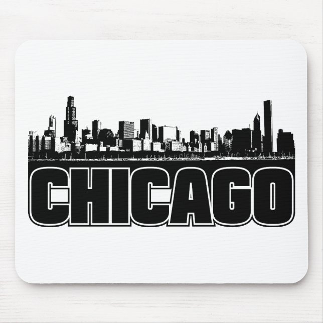 Tapis De Souris Horizon de Chicago (Devant)