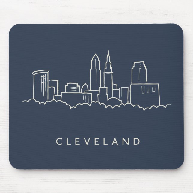 Tapis De Souris Horizon de Cleveland Ohio (Devant)