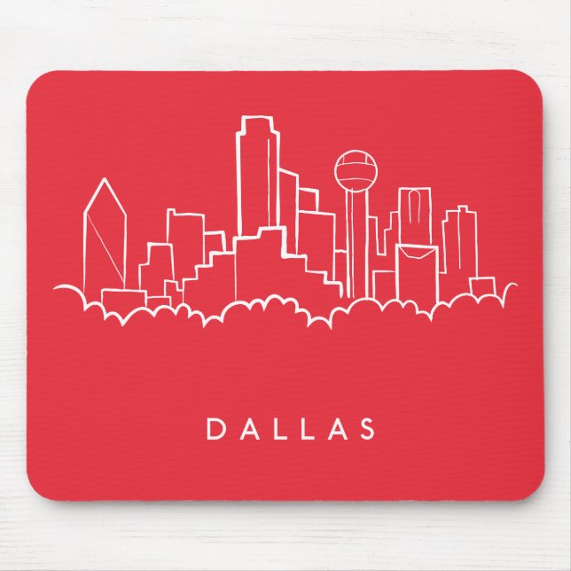 Tapis De Souris Horizon de Dallas le Texas (Devant)