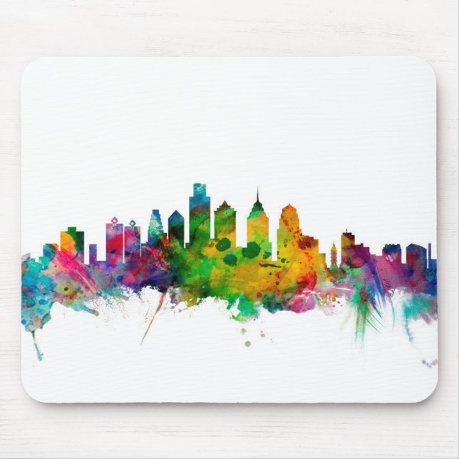 Tapis De Souris Horizon de Philadelphie Pennsylvanie (Devant)