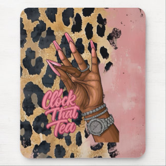 Tapis De Souris Horloge Ce Journal De Thé