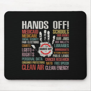 Tapis De Souris Hors Mains Vêtement de protestation Supprimer Reve
