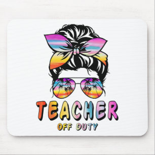 Tapis De Souris Hors Service Messy Bun Rainbow Sungles Fin De L'Éc