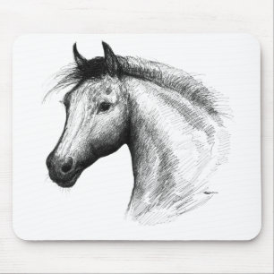 Tapis De Souris Horse : White