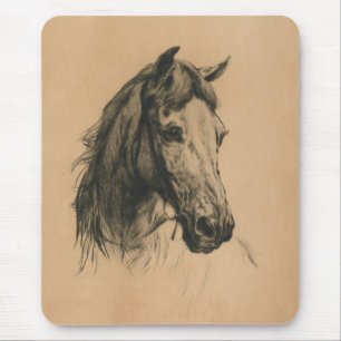 Tapis De Souris Horse's Head (by Heywood Hardy)