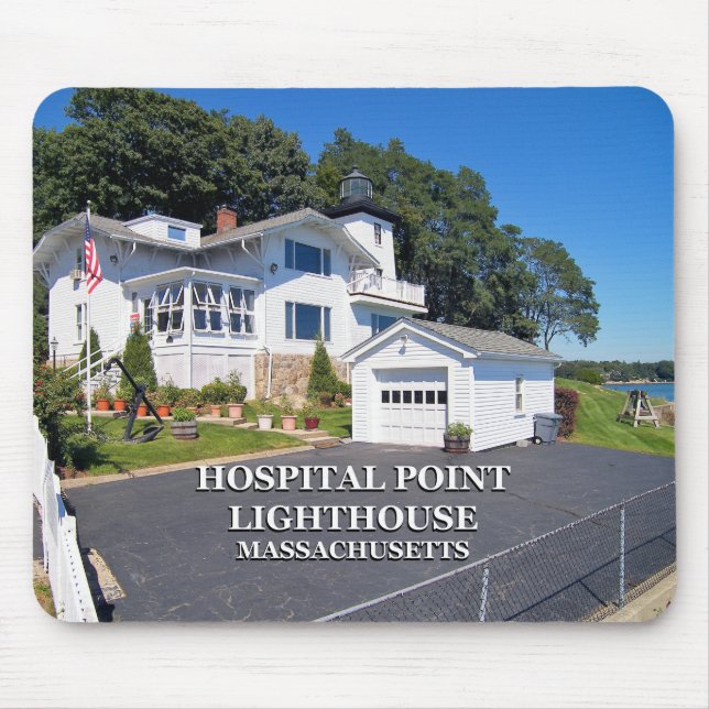 Tapis De Souris Hospital Point Lighthouse, Massachusetts (Devant)