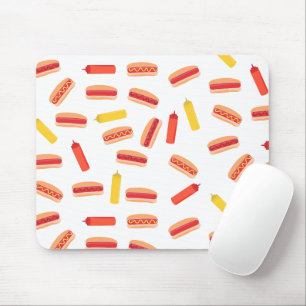 Tapis De Souris Hot Dog Fast Food Motif barbecue