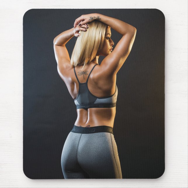Tapis De Souris Hot Femme Fitness Girls (Devant)