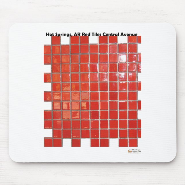Tapis De Souris Hot Springs, AR Red Tiles Central Ave Dons (Devant)