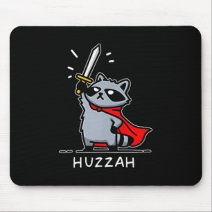 Tapis De Souris Hourra Raton Chevalier Citation de Mème d'Épée Drô