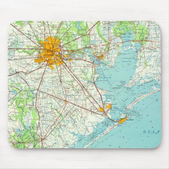 Tapis De Souris Houston Texas (Devant)
