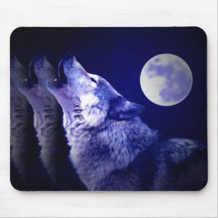 Tapis De Souris Howling Wolf