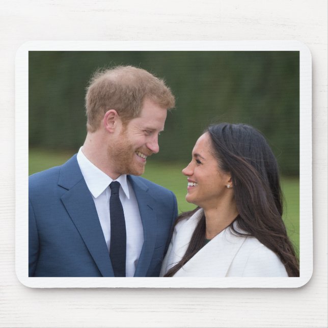 Tapis De Souris HRH Prince Harry et Meghan Markle Mariage royal (Devant)