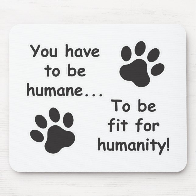 Tapis De Souris Humane pour l'humanité (Devant)