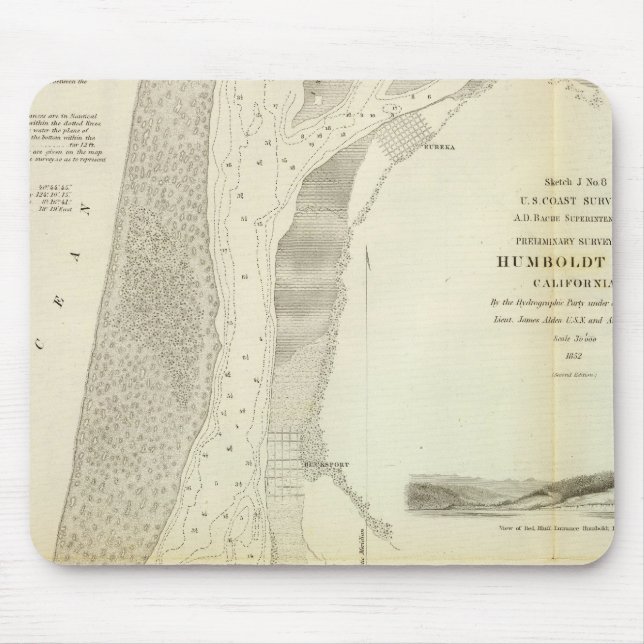 Tapis De Souris Humboldt Bay, Californie (Devant)