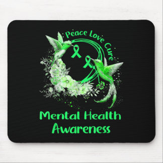 Tapis De Souris Hummingbird Peace Love Cure Mental Health Awards