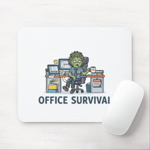 Tapis De Souris Humour de bureau amusant "Survie Au Bureau" Humour