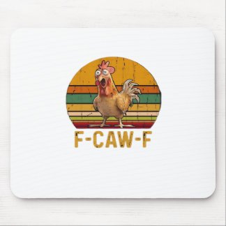 Tapis De Souris Humour de poulet F-Caw-F essentiel minimaliste pro