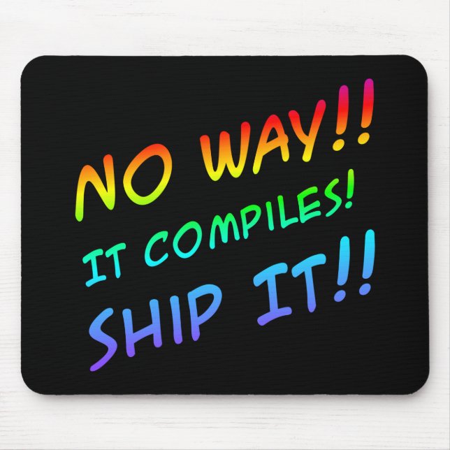 Tapis De Souris Humour de programmation Mousepad (Devant)