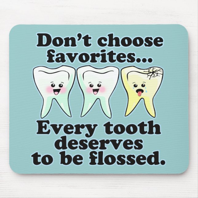 Tapis De Souris Humour dentaire drôle (Devant)