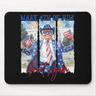 Tapis De Souris Humour Drôle Trump Rendre 4 juillet grands hommes