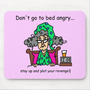 Tapis De Souris Humour heure du coucher