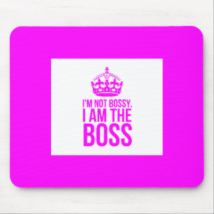 TAPIS DE SOURIS HUMOUR JE NE SUIS PAS BOSSÉ JE SUIS LE BOSS FUNNY