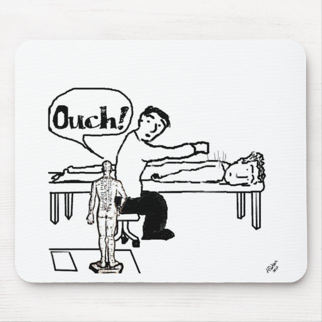 Tapis De Souris Humour Mousepad d'acuponcture (Devant)