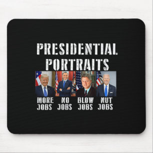 Tapis De Souris Humour Traits présidentiels Trump Obama Biden Clin