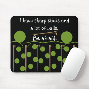 Tapis De Souris Humour Tricot