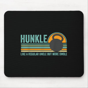 Tapis De Souris Hunkle Funny Uncle Cadeau Hunky Uncle Swole Mème B